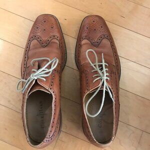 Cole Haan Tan Leather Wingtip Oxfords